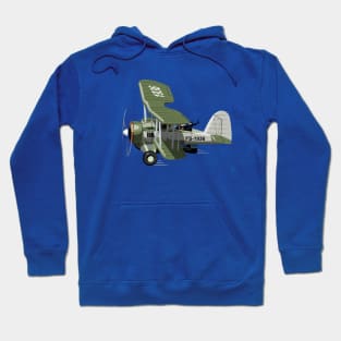 Cartoon Retro Bomber Plane Hoodie